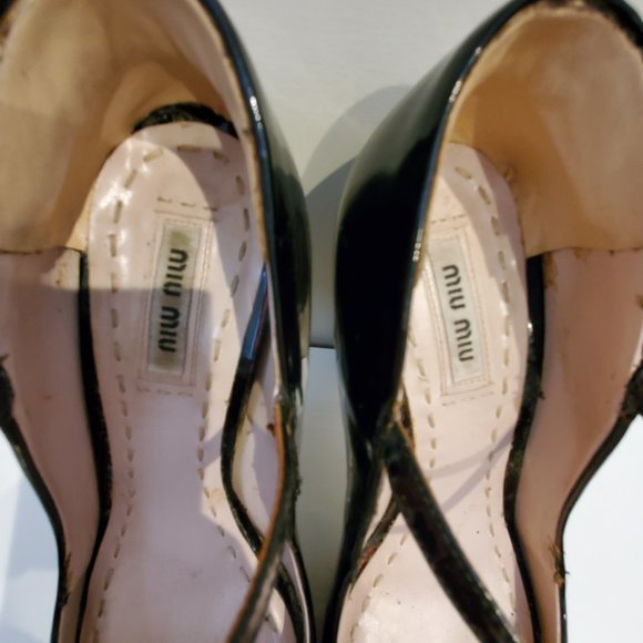 Miu Miu black patent leather platform heels - Picture 6 of 12